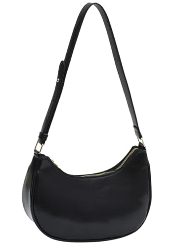 Image of Small Crescent Shoulder Bags for Women, Cute Handbag Mini Clutch Purse Underarm