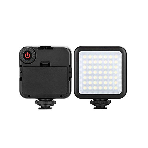 WinnerEco Luz de vídeo para celular Mini câmera de 49 LEDs, luz de vídeo para celular, regulável, lâ