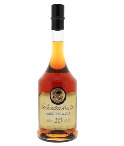 Calvados Morin 10 YO Apfelbranntwein 0,7L (42% Vol.) – 10 Jahre in Limousin-Eiche gereift – Normandie Frankreich – Aroma: Tarte Tatin, Vanille & Kaffee
