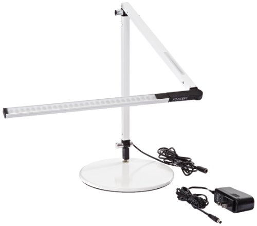 Top Rated Koncept AR3100-W-WHT-DSK Z-Bar Mini LED Desk Lamp, Warm Light, White Featured Product Koncept AR3100-W-WHT-DSK Z-Bar Mini LED Desk Lamp, Warm Light, White
