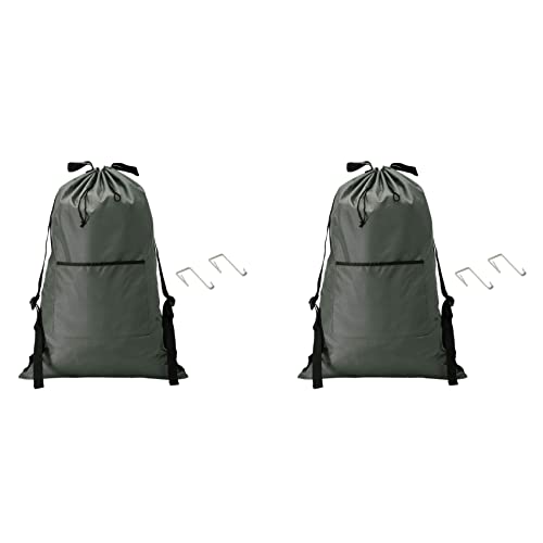 Mochila grande para colgar ropa con puerta resistente y correa acolchada 2