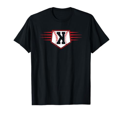 Backwards K Baseball Pitcher Strikeout Graphic T-Shirt
