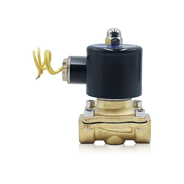 FUNUANANG 3/4 Inch Water Inlet Solenoid Valve - AC 110V Normally Closed, Plastic Threads - View #11
