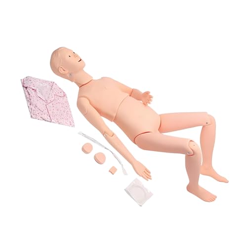 看護用マネキン 患者ケア用医療マネキン 多機能 医療用トレーニング人形 静脈注射練習 介護モデル 手足関節可動 医学生 看看護訓練に特化 学習用 男です 生殖器の交換+胸の吐き気