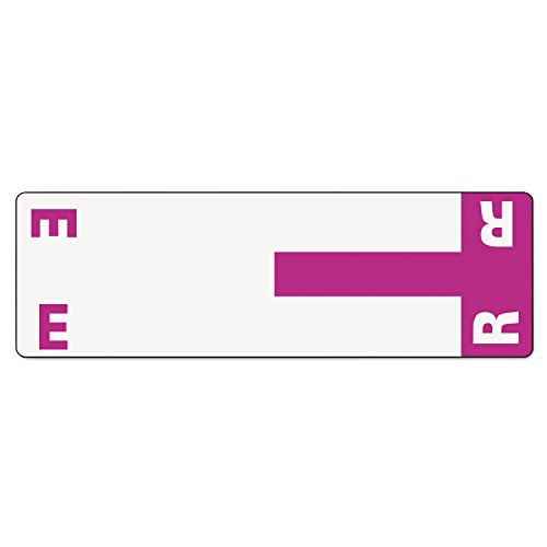 Étiquettes Smead Alpha-Z violettes pour retrouver vos dossiers E et R