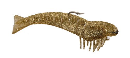 DOA5 1/4" Jumbo Scented Shrimp - 1 oz. Gold Flaked