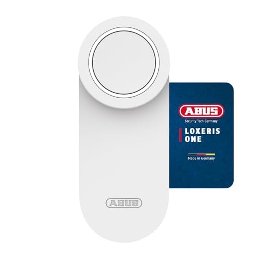 ABUS Loxeris One Door Lock Drive - Smart Opening and Closing of Entrance Door via App - Electronic Door Lock with Access Control - Easy Installation without Cable Pulling - White
