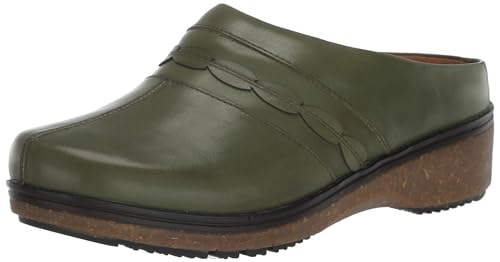 SoftWalk Women's Amber 3.0 Ballet Flat, Dark Olive, 9