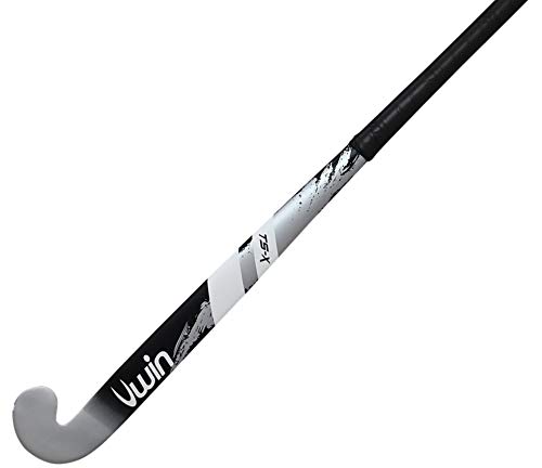 New 2020 Uwin TS-X Hockey Stick - Wooden Hockey Stick - 28"-37.5" - (Pink, Silver, Blue) (Metallic Silver/Black, 28")