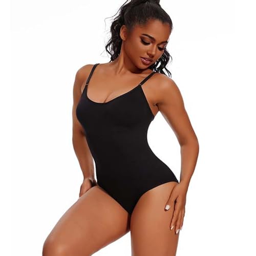 BDSHUNBF Body Shaper Damen Bauchweg Bodysuit Formender mit Verstellbar Schultergurt