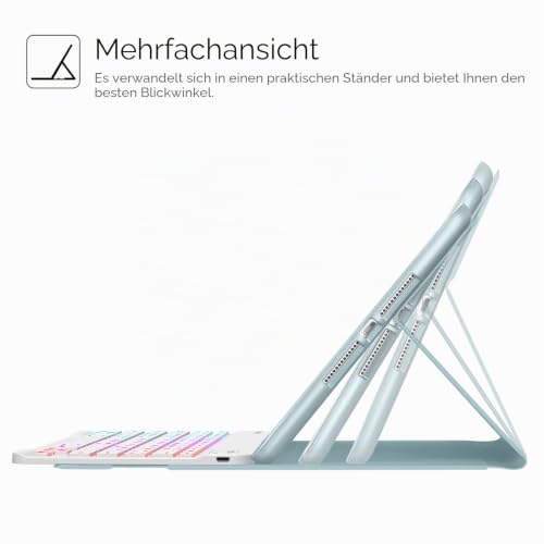 FINTIE Hülle mit Tastatur für iPad 9./8./7. Generation (10.2 Zoll) – Ansicht 4