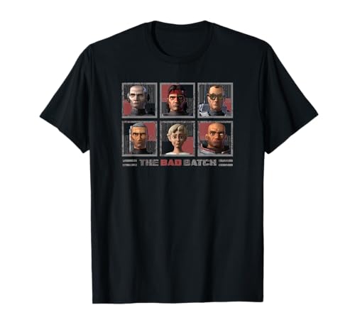 T-shirt Star Wars The Bad Batch imprimé Clone Force 99 idéal pour le quotidien