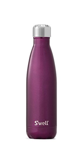 S'well GLSA-17-B16 Vacuum Insulated Stainless Steel Water Bottle, 17 oz, Sangria, 17oz