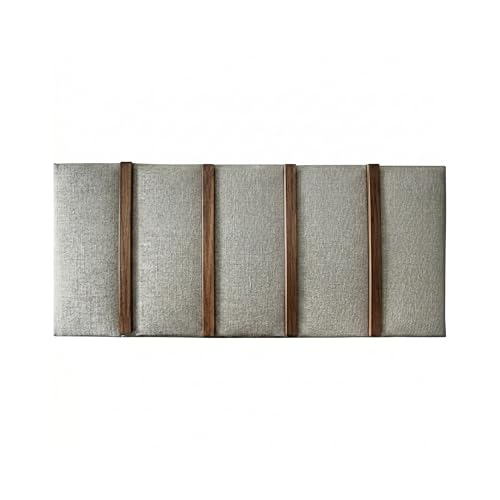 Opiniones y reviews de Cabecera King los mejores 5. 50 INTAMOBILI Cabecera Siena Tapizada Beige con Franjas en Parota Nogal – Individual, Matrimonial, Queen y King Size – Diseño Moderno Minimalista