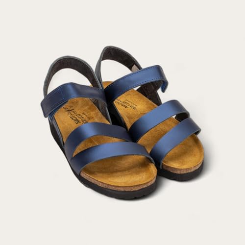 Image of NAOT Kayla Women's Sandals - Supportive 3-Strap Design with Backstrap, Cork & Latex Footbed - Arch Support - Travel-Friendly Comfortable Walking Sandals for All-Day Wear