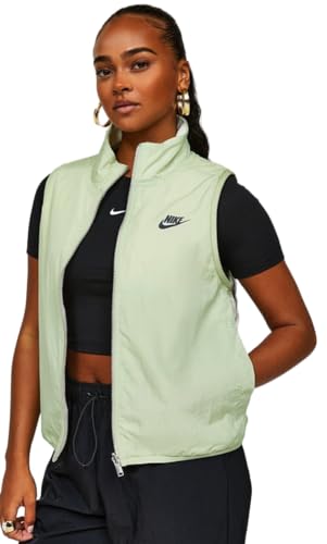 Nike Women's Sportswear Utility Reversible Gilet, Honey Dew/Sea Glass, MEDIUM