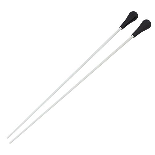 Timiy 1 Pair 15Inch Musical Professional Music Concert Baton with Black ABS Handle