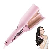 Ferro arricciacapelli - Ferro arricciacapelli per capelli spessi e sottili, 4 temperature, riscalda in 15 secondi per donne adulte adolescenti salone casa viaggio immagine
