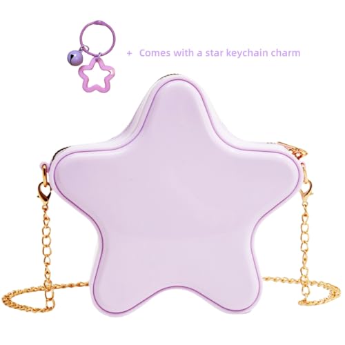 Image of Women's Mini Star Tote Bag, Women's Cute PU Leather Hobo Bag Chic Star Crossbody