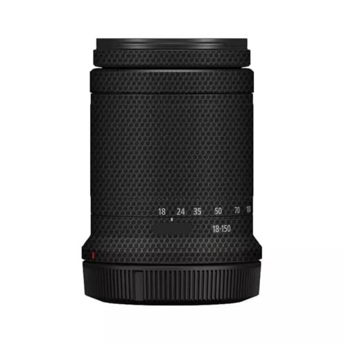 Autocollant Canon RF-S 18-150 mm protection objectif vinyle anti-rayures noir