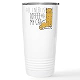 CafePress All I Need Is Cof 16 Oz Stainless Steel Travel Mug 20 oz. Insulated Stainless Steel Coffee Tumbler