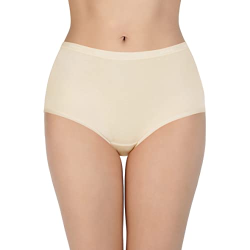 Image of Amante Solid Cotton Full Brief Panty Pack(Pack of 3)