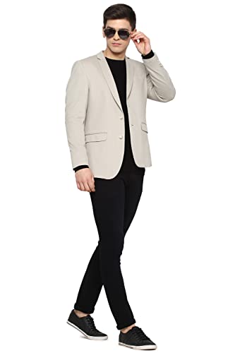 Image of Allen Solly Cotton Super Slim Fit Mens Work Wear Jacket (S22BZMUJFB61120-P)