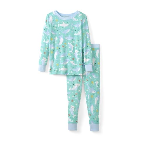 Image of Little Sleepies Two-Piece Pajama Set for Boys & Girls, Soft Viscose from Bamboo Toddler Pajamas for Kids, Family Matching PJs