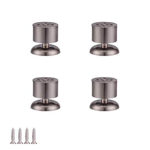 Patas de metal para muebles y mesas, juego de acero inoxidable con protector para silla y sofá 2
