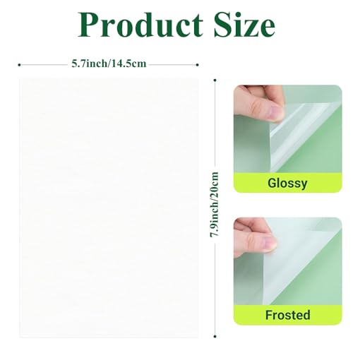 Image of Obtheleg Frosted Shrink Plastic Sheets for Kids DIY Crafts (10 Pcs) | Semi-transparent heat shrink art film paper, ideal for making keychains, jewelry, and creative designs (20x14.5cm).