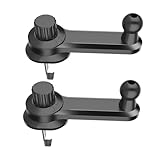 Cabilock Soporte para Teléfono de Coche Negro Clip para Rejilla de Ventilación de 17Mm Accesorio para Salida de Aire Giratorio 360° Paquete de 2 Piezas Compatible Rejillas Redondas y