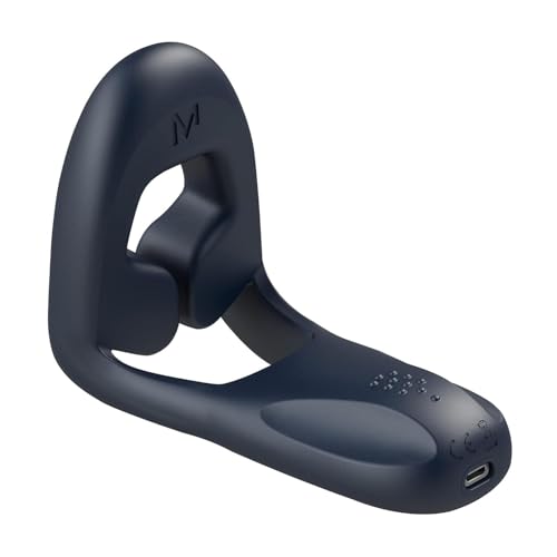 Tenuto 2 Precisely Targeted Vibrator for Erectile Dysfunction Support | Healthy Blood Flow & Intimate Wellness | 360 Vibration for Perineum Stimulation | 4 Motors Body-Safe Silicone