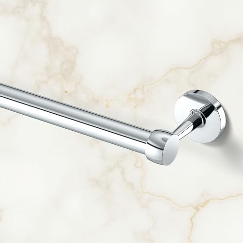Image of Gatco 5211 Gibson Towel Bar, Wall Mounted Bathroom Towel Holder Rack, Modern Chrome Bath Hardware for Towels & Washcloths