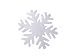 Produktbild Deko-Schnee-Shop Schneeflocke aus Filz 8 cm, ca.2 mm Dick, 25er Pack (EUR 0,58/Stück), Winterdekoration, Schneeimitat