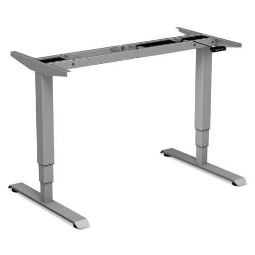 FineFabrics ALE 3-Stage Electric Adjustable Table Base with Memory Controls, Gray