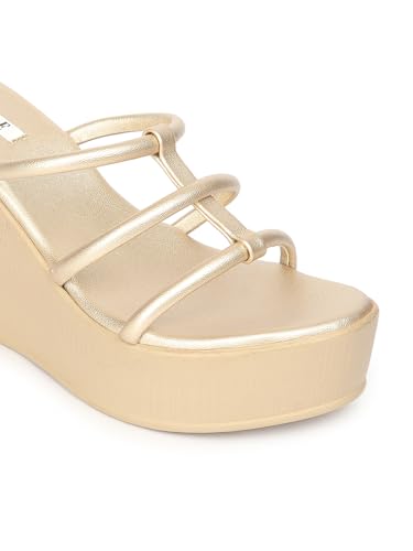 Image of ELLE Women Classic Wedges Heel Slip-On Sandal
