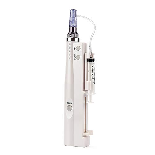 2 en 1 Agua Jet Inyección Mesoterapia Piel Hidratación Máquina, Nano Microagujas Hydro Inyección Pistola, Facial Levantamiento Apretar Blanqueo Eliminación de arrugas Belleza Dispositivo