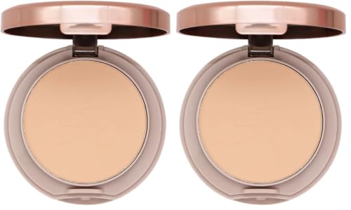 Image of FASHION COLOUR Oil Control 2 in 1 Powder | With Mirror and Powder Puff | Oil and Sweat Control | Long Lasting Compact Powder | Comes In 4 Variants | Shade 01 (Pack of 2)