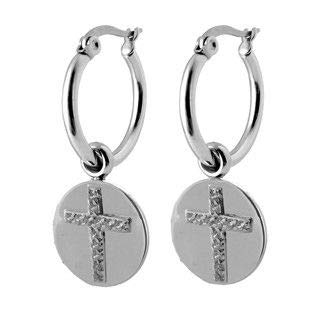 Coco88 Stainless Steel Dangle Earring, Latch Closure