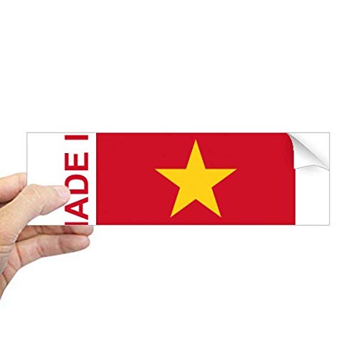 Adhesivo rectangular para ventana que oculta vistas y decora con Vietnam