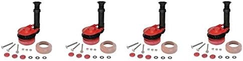 Korky 5030BP Universal Toilet Flush Valve, Flapper and Tank to Bowl Gasket Kit - Includes Most Universal Large 3-inch Flapper - Easy to install - Made in USA (4-(Pack))