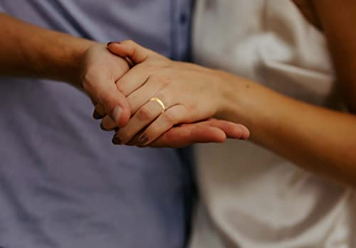 10K Solid Gold Wedding Band Rings for Men & Women – 3MM 4MM 5MM 6MM Plain Gold Bands – Yellow & White Gold – Classic Comfort Fit Unisex Rings3