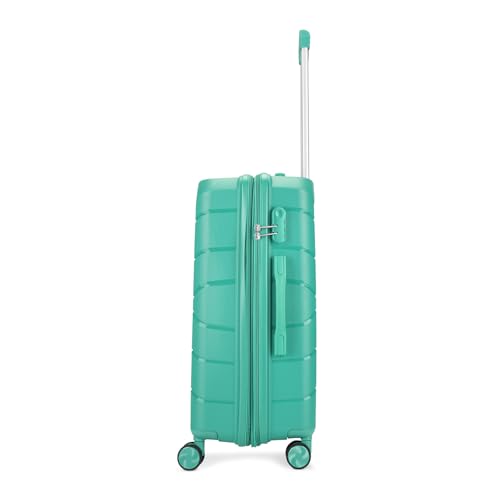 Image of VIP Pristine Hardsided 8 Wheel Polypropylene (Pp) Spinner Suitcase With Large Expander,Combination Lock And 5 Years International Warranty (Aqua Blue, (Cabin+Medium+Large)), 60 Cm