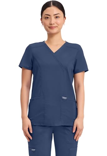 Cherokee Women Scrubs Top Workwear...