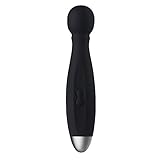 ELECITIZON Waterproof Cordless Extreme Power Handheld Mini 9x Multi-Speed Wand Massager, Black, 4.8 Ounce