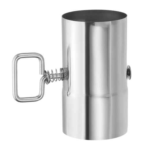 Laroal Tubo de chimenea de acero inoxidable, con compuerta para calentadores de invierno y acampada al aire libre