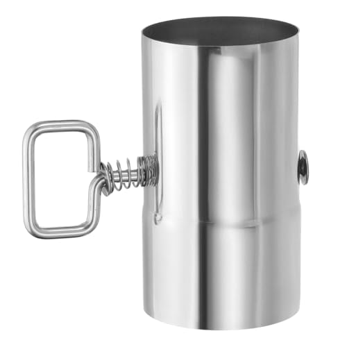 Laroal Tubo de chimenea de acero inoxidable, con compuerta para calentadores de invierno y acampada al aire libre