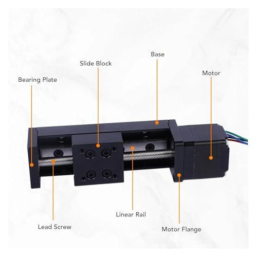 Mesa deslizante lineal para automatización: precisión X Y Z con motor 28 de 100mm de carrera 4