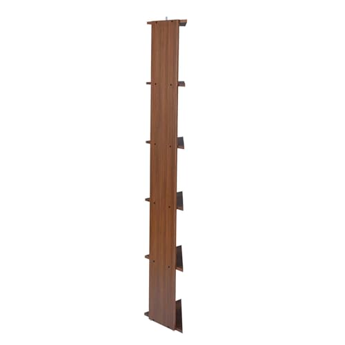 Image of Nilkamal Wales Wooden Book Case | Book Shelf with 5 Open Shelves | Engineered Wood| Multipurpose Storage Organizer | for Living Room, Office, Library | Classic Walnut | DIY(Do It Yourself)