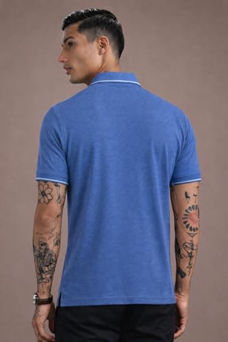 Image of ENDEAVOUR WEAR Men Men Short Sleeve Solid Cotton Rich Polo T Shirt | Collar Tshirts | Half Sleeves | Plain-Regular Fit